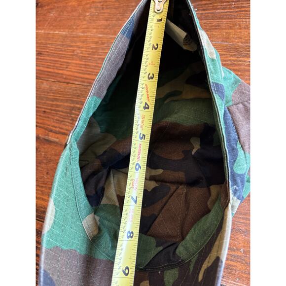 Woodland Military Hat Cap Utility Camouflage Green SIZE LARGE - Picture 6 of 7